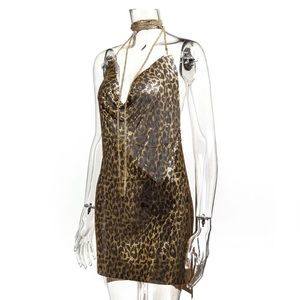 halter necklace dress